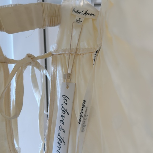 Yellow lace mini dress For Love & Lemons NWT - Picture 11 of 11